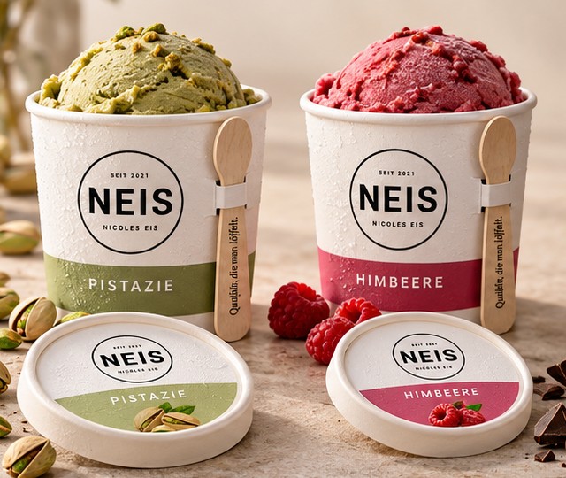 NEIS Basis-Becher Pistazie und Himbeere
